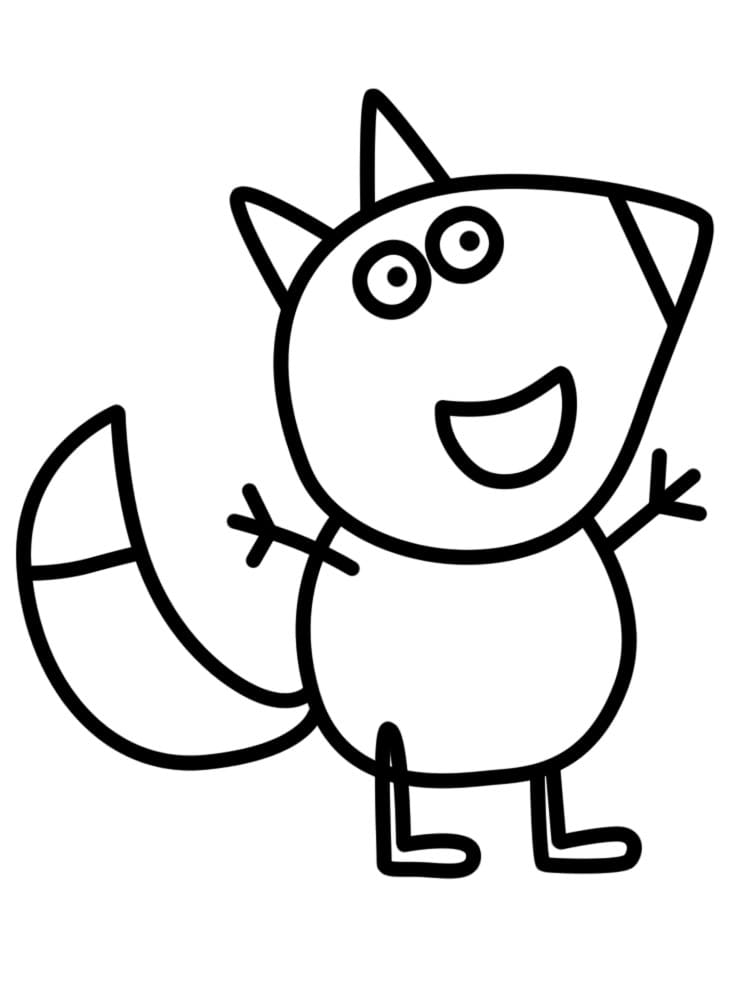 Desenho para colorir Peppa Pig : O balanço 11