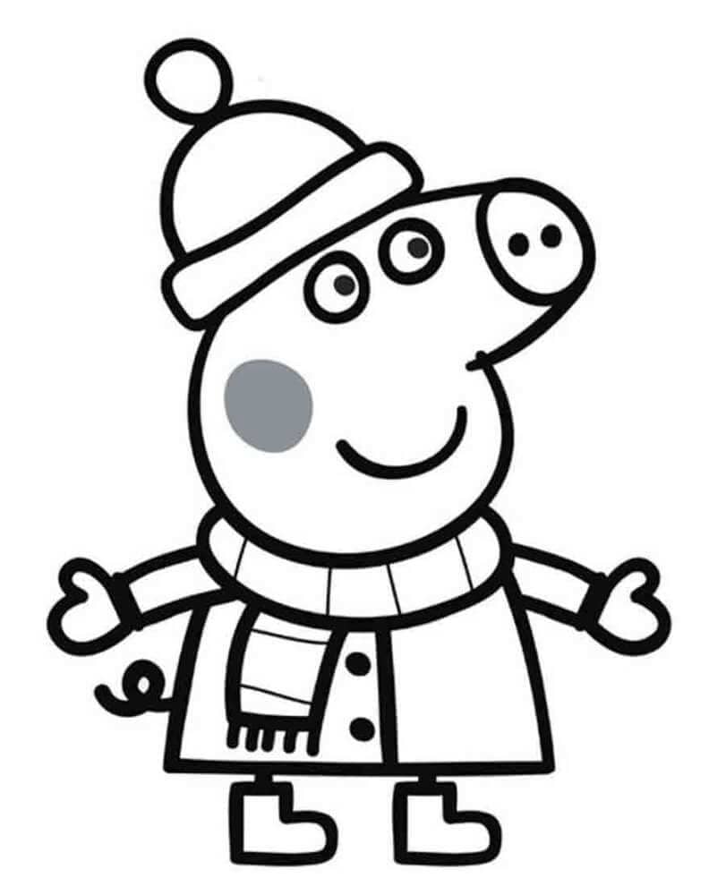 Peppa Pig coloring pages. Print for free