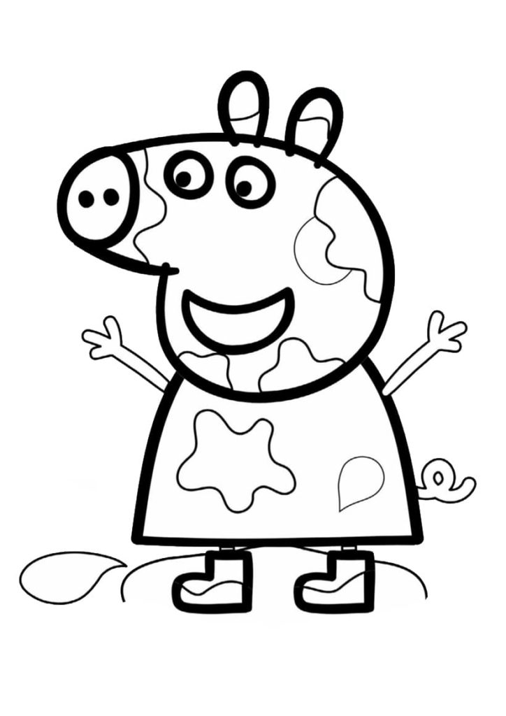 Dibujos de Peppa Pig para colorear. Imprimir gratis