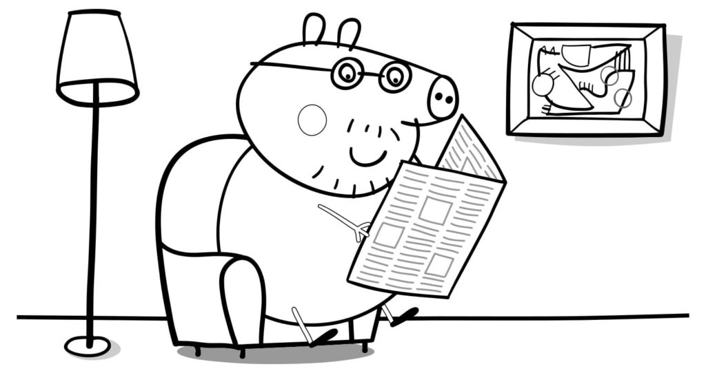 Peppa Pig coloring pages. Print for free