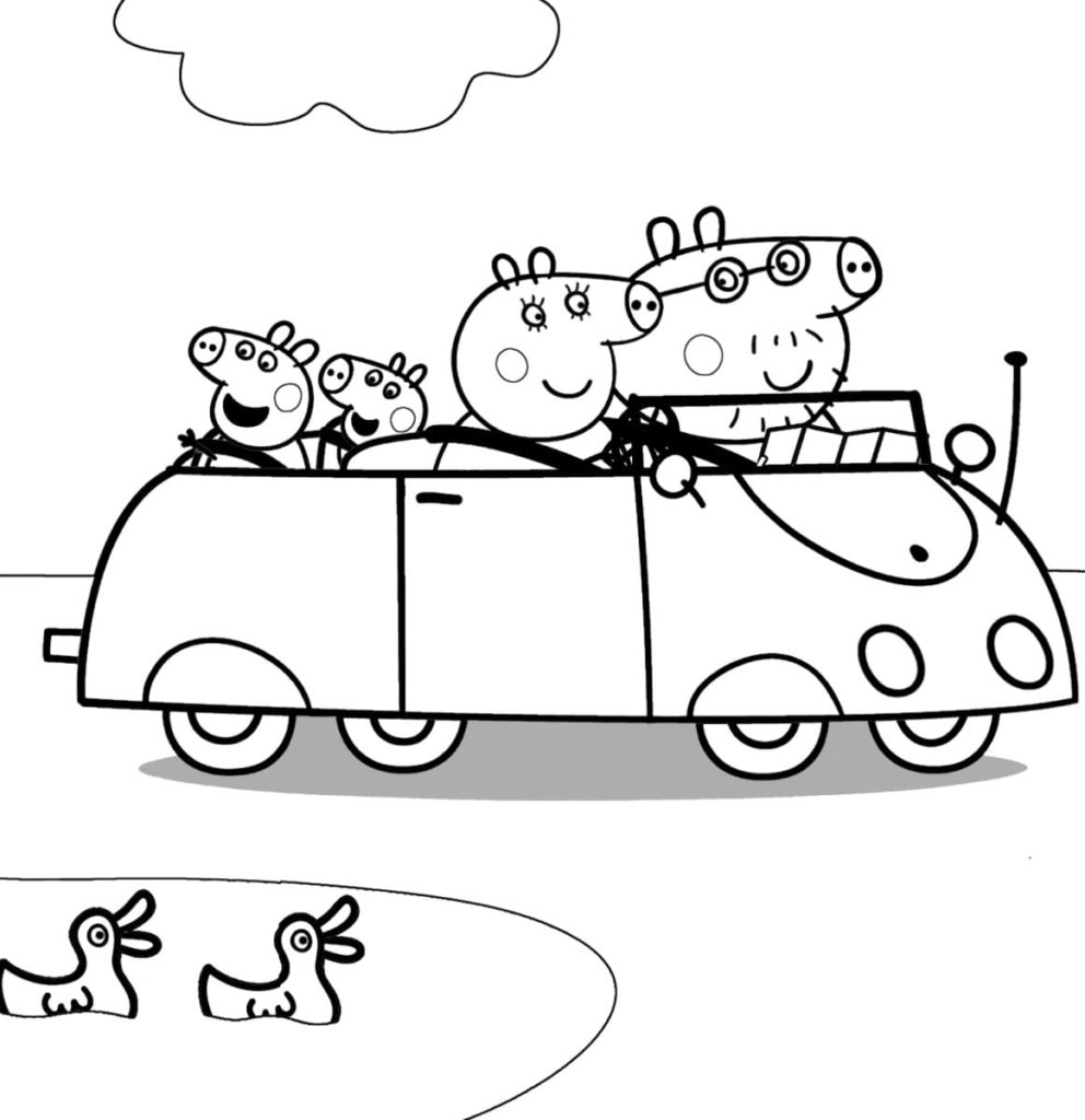 Peppa Pig coloring pages. Print for free