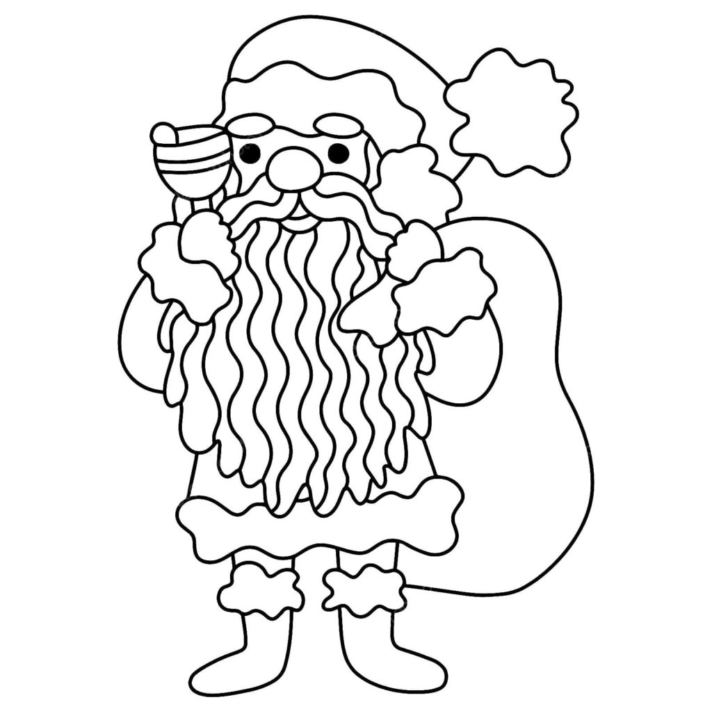 Desenhos de Papai Noel para Colorir grátis