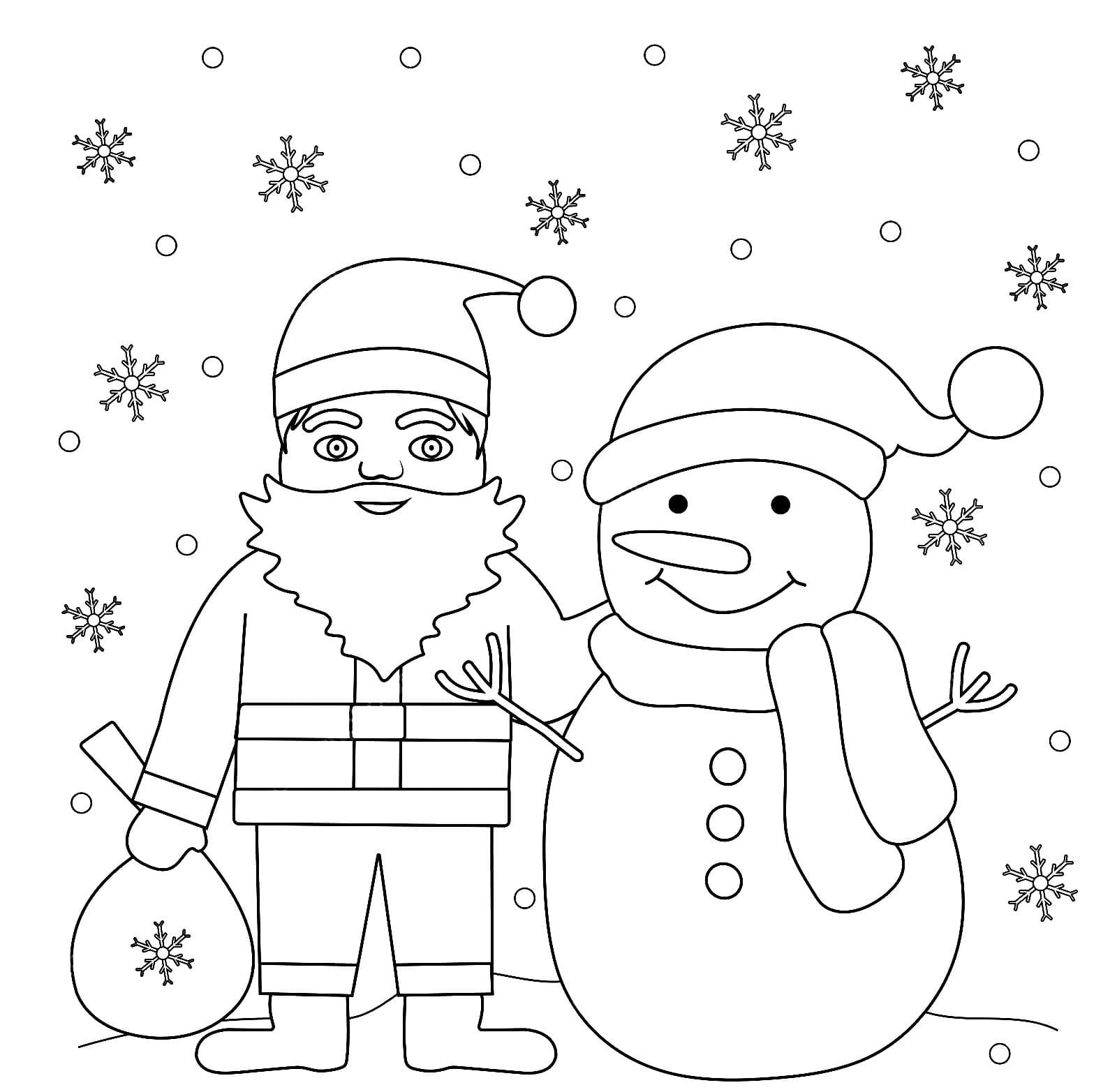 Coloring pages Santa Claus. Print for free | WONDER DAY — Coloring pages for children and adults