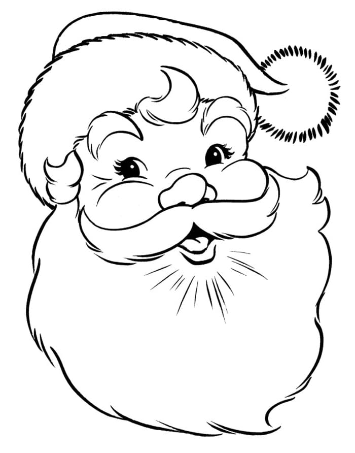 Coloriages Père Noël gratuit à imprimer. Coloriages pour enfants