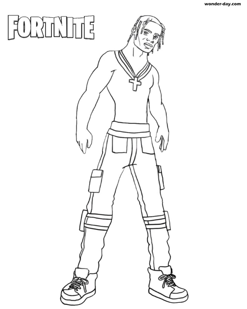 Coloring Pages Travis Scott. Download or print for free