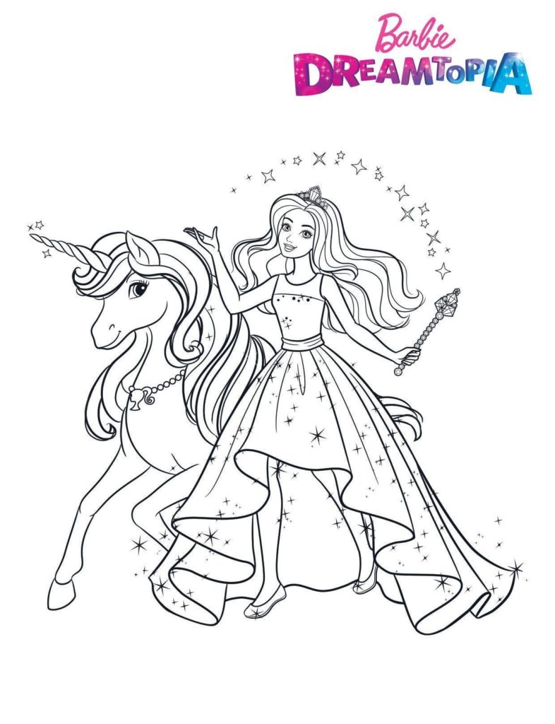 Unicorn coloring pages. Free printable Coloring pages for Kids