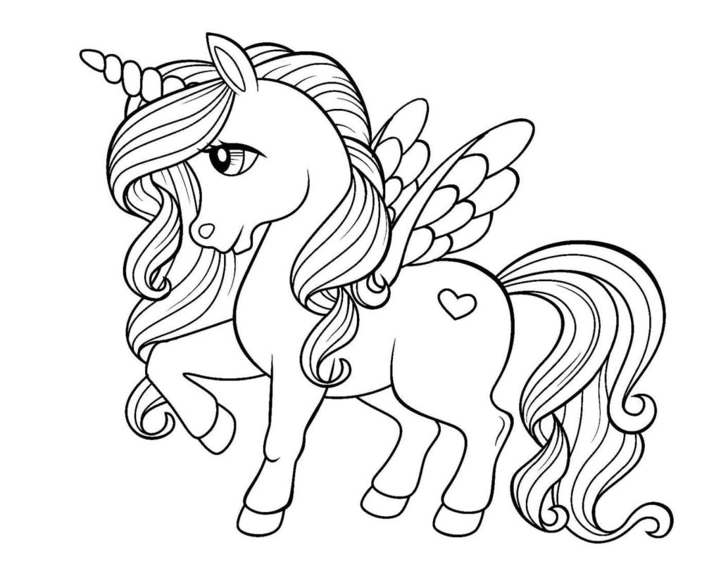 Top 50+ imagen dibujos para colorear unicornios