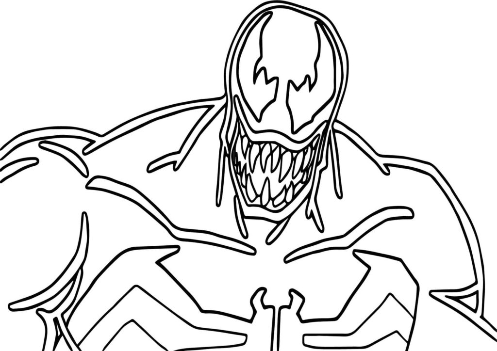 Desenhos de Venom para colorir. Imprimir para meninos