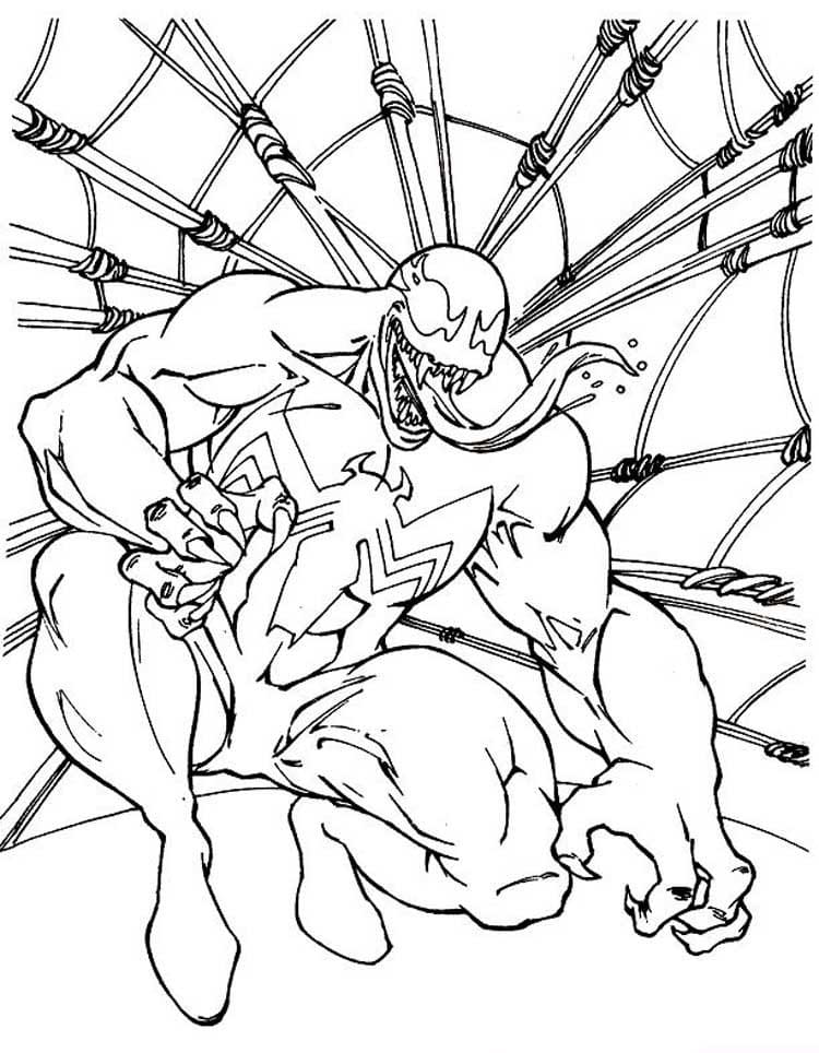 Venom coloring pages. Printable coloring pages for Boys