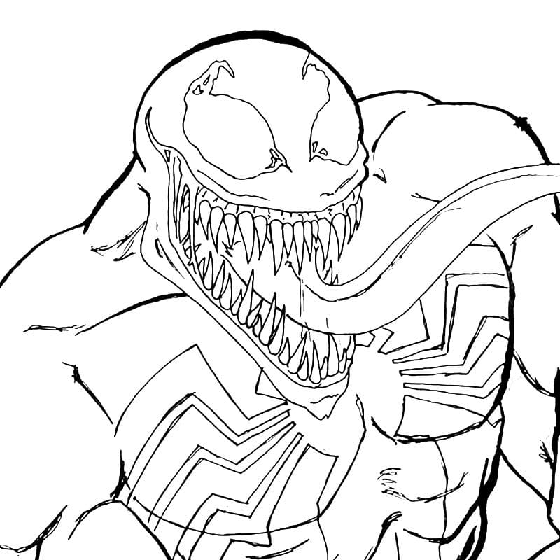  Dibujos de Venom para colorear. Imprimir para niños