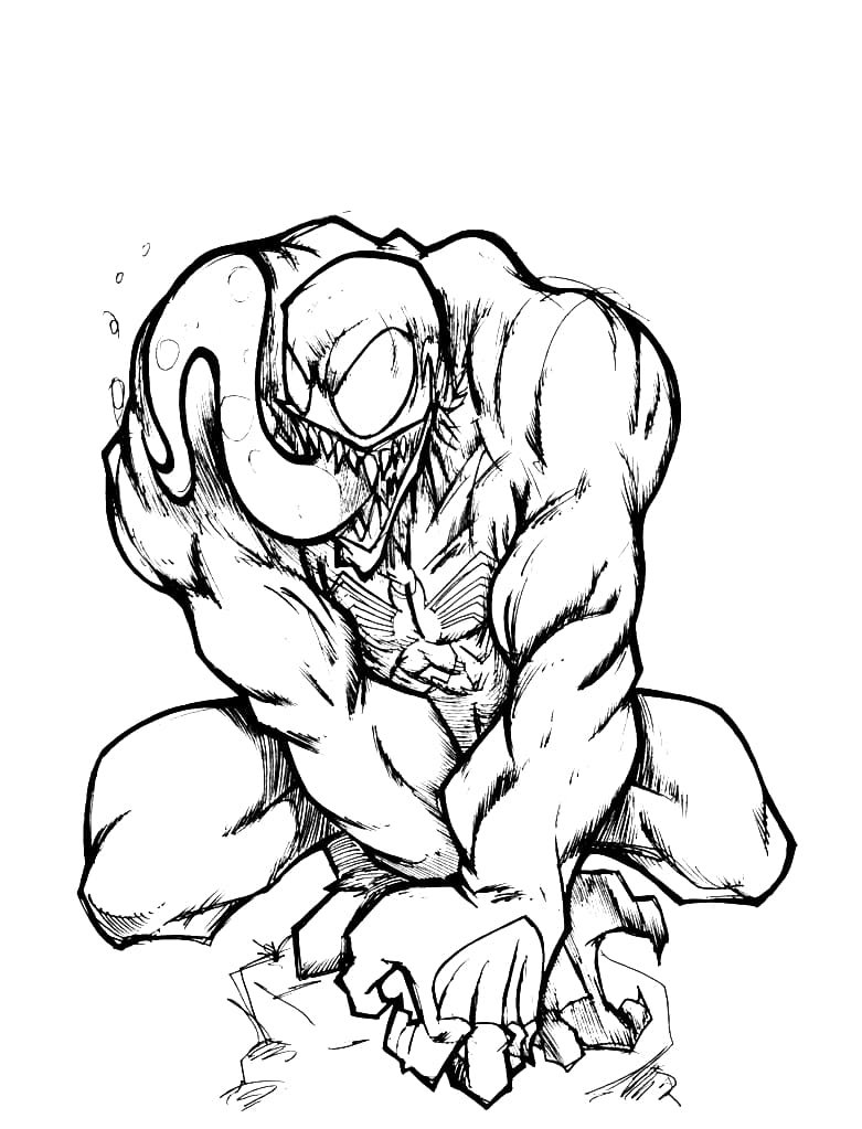 Dibujos de Venom para colorear. Imprimir para niños