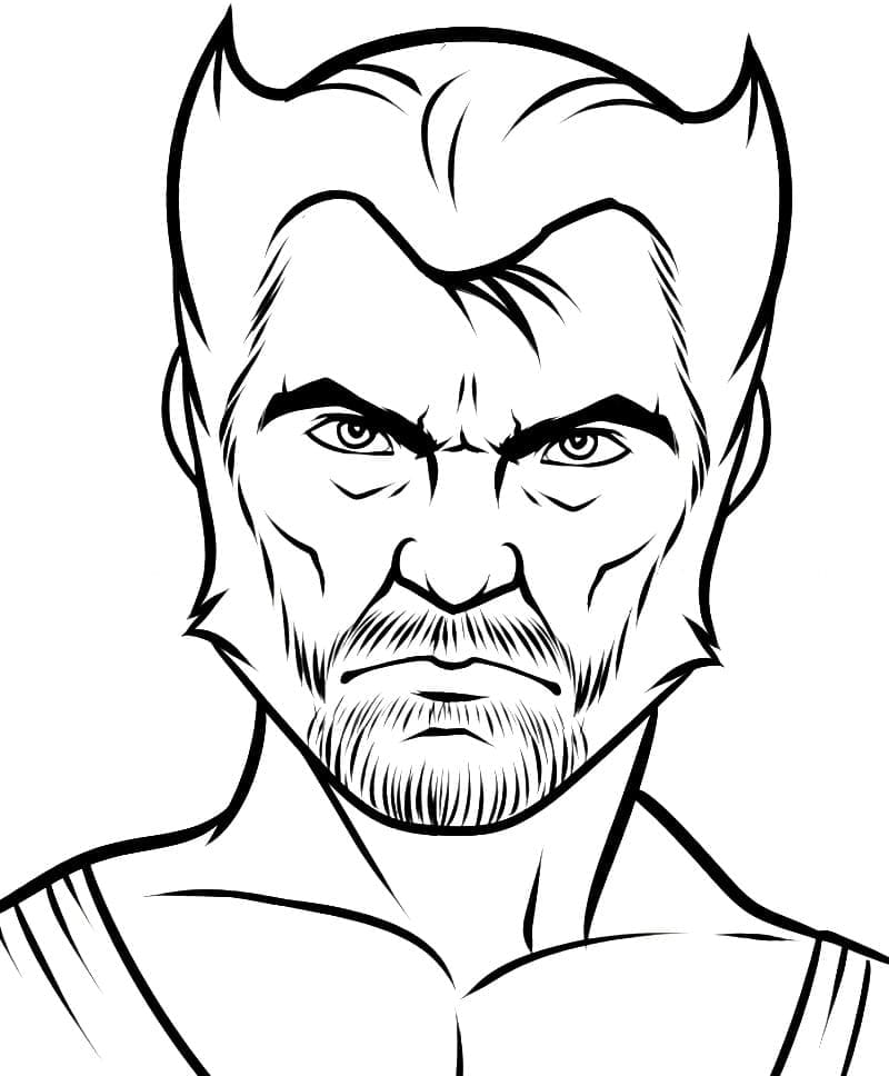 Wolverine desenhos para colorir imprimir e pintar