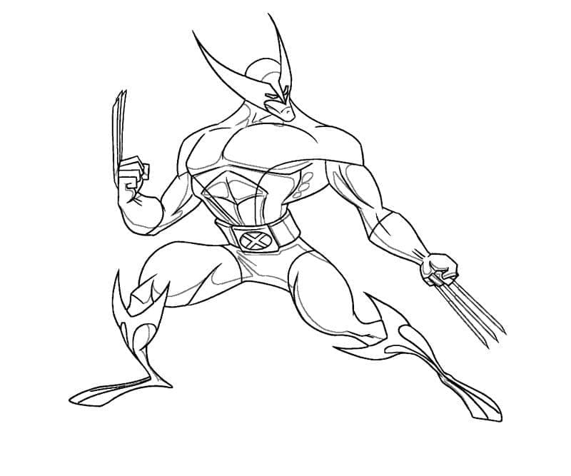 Wolverine desenhos para colorir imprimir e pintar