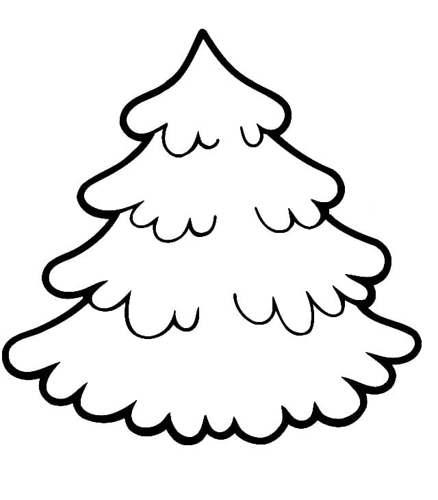 Desenhos de árvore de Natal para Colorir e Imprimir
