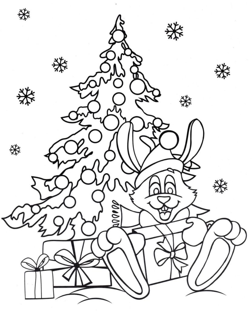 Alberi di Natale disegni da colorare e da stampare per bambini