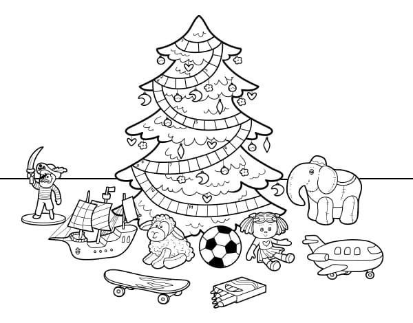 Alberi di Natale disegni da colorare e da stampare per bambini