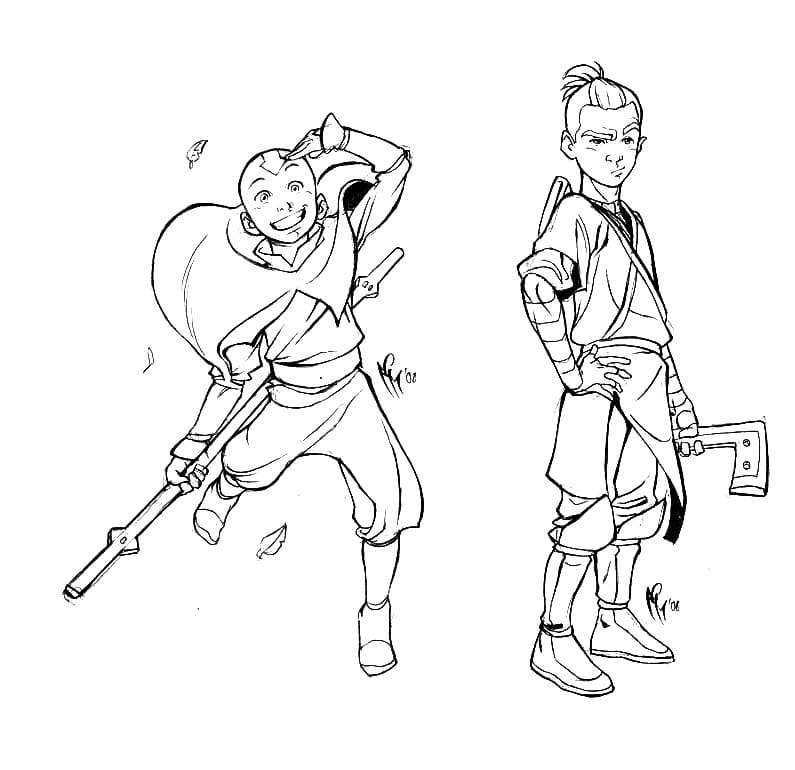 Avatar The Last Airbender coloring pages