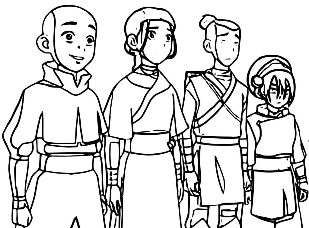 Desenhos do Avatar: A Lenda de Aang para colorir