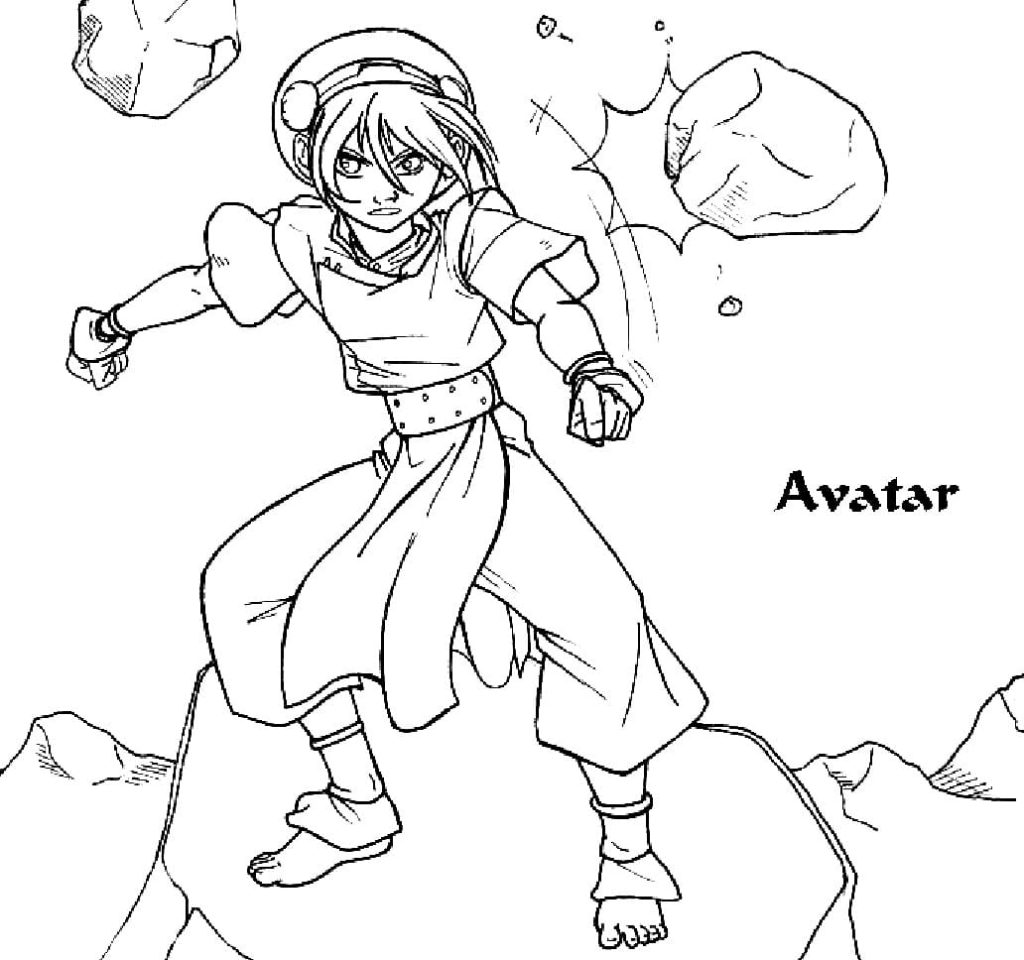 Dibujos de Avatar: la leyenda de Aang para colorear