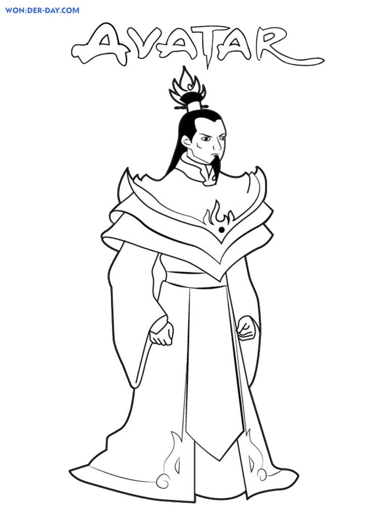 Avatar The Last Airbender coloring pages