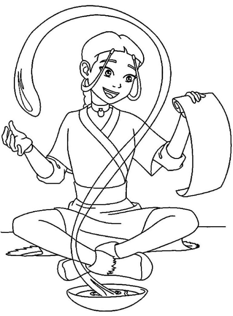 Disegni di Avatar, la leggenda di Aang da colorare