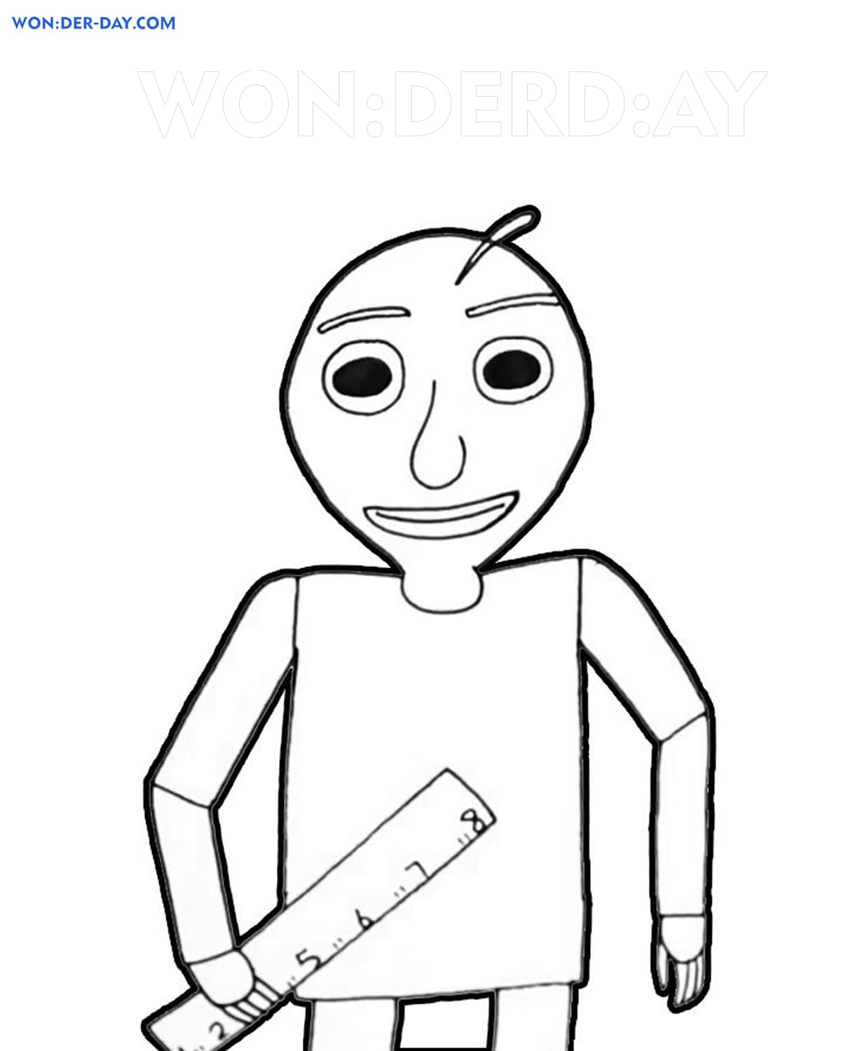 Baldi Basics coloring pages — Printable coloring pages