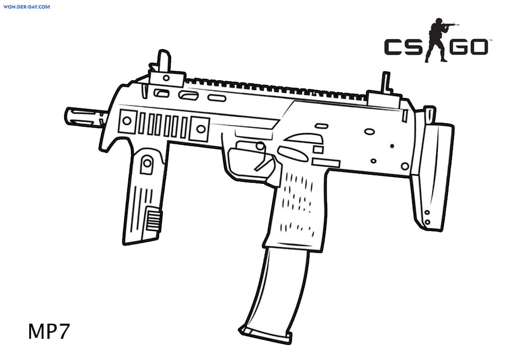Dibujos de CS GO para colorear y pintar