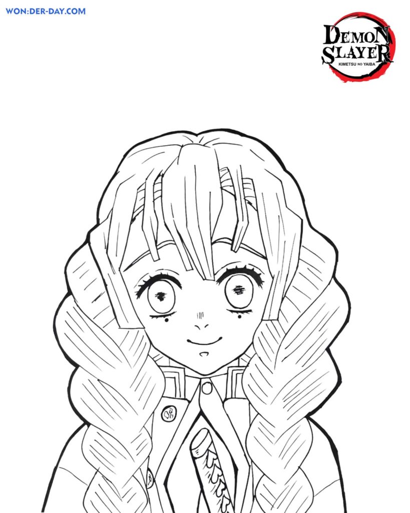 Printable Coloring Demon Slayer Coloring Pages