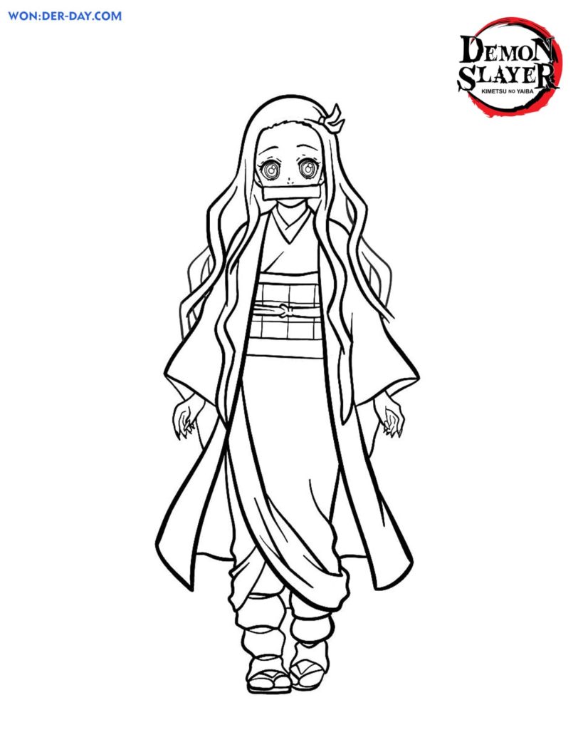 Demon Slayer coloring pages . Printable coloring pages