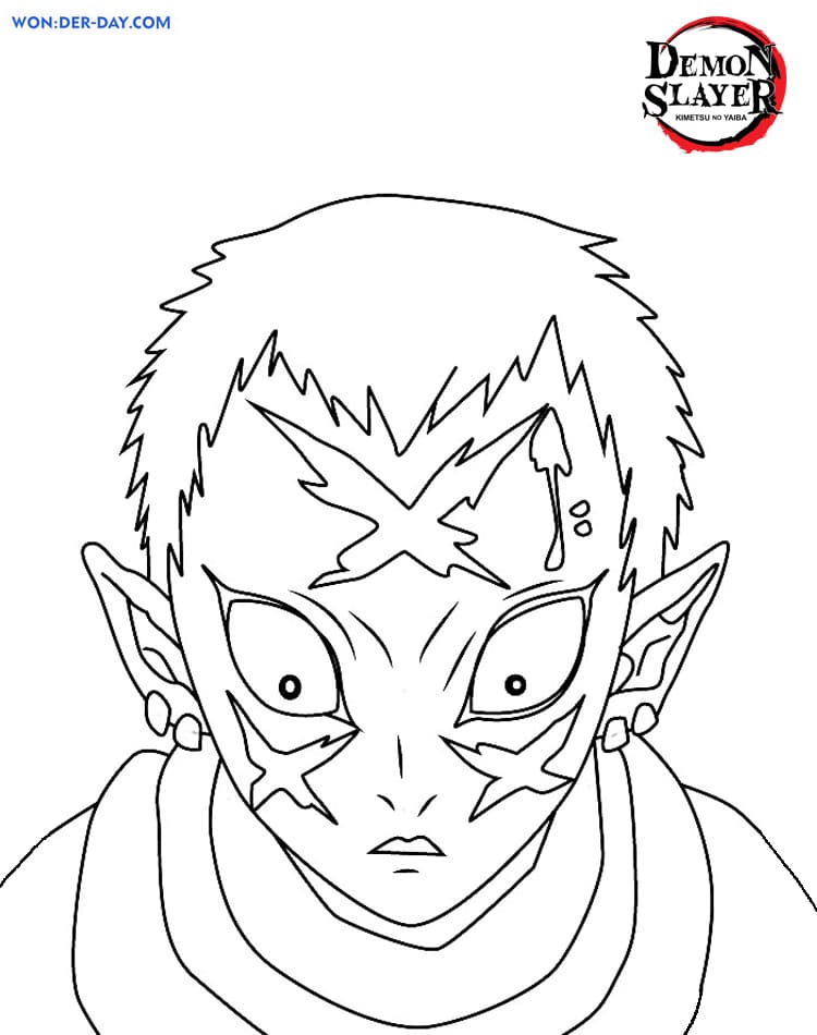 Desenhos para colorir Demon Slayer  WONDER DAY — Desenhos para colorir  para crianças e adultos