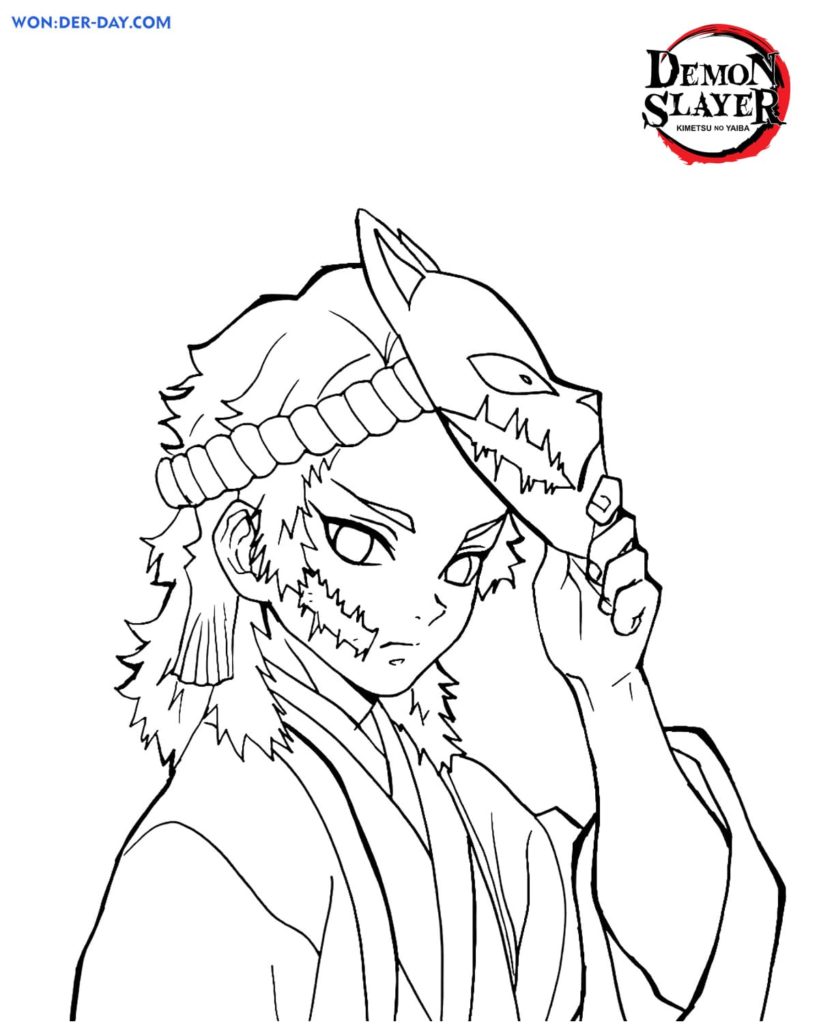 Dibujos de Demon Slayer: Kimetsu no Yaiba para colorear