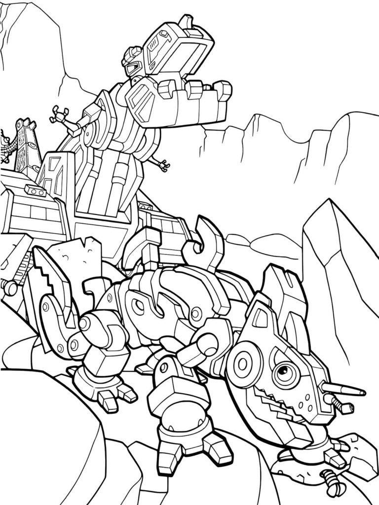 Desenhos de Dinotrux para colorir. Imprimir para crianças