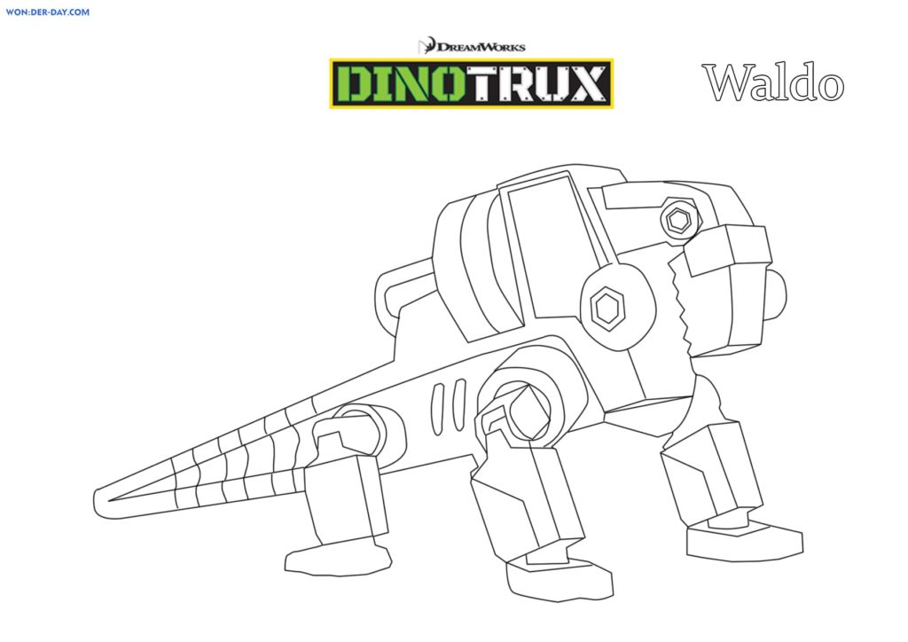 Coloriages Dinotrux à imprimer pour enfants