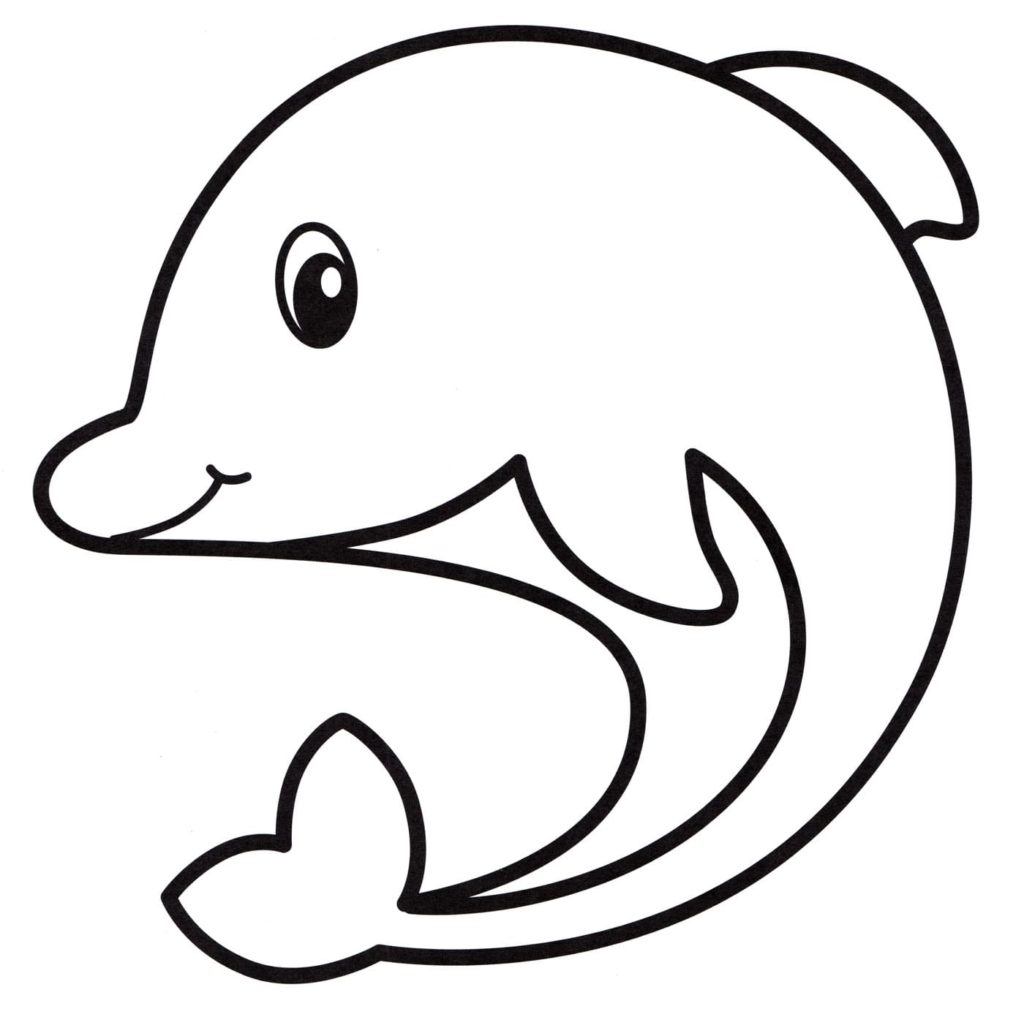 Dolphins coloring pages — 100 Free Coloring Pages