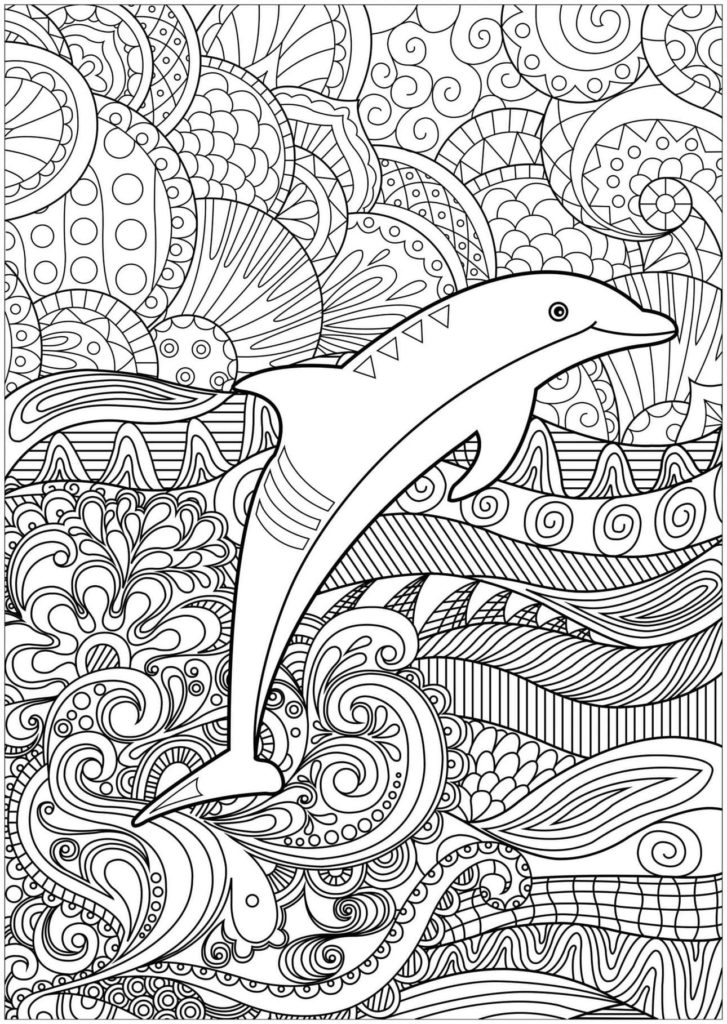 Disegni di Delfini da colorare
