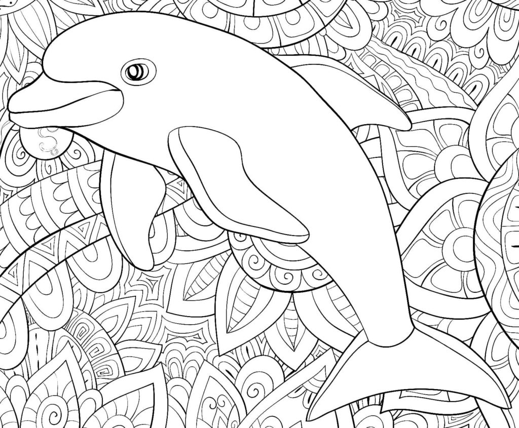Disegni di Delfini da colorare