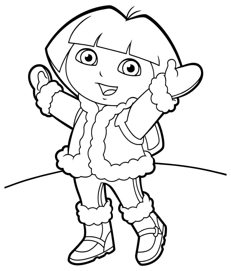 Dora the Explorer coloring pages. 