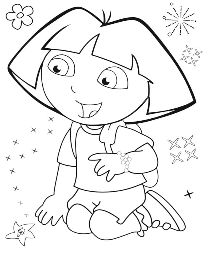 Dora the Explorer coloring pages