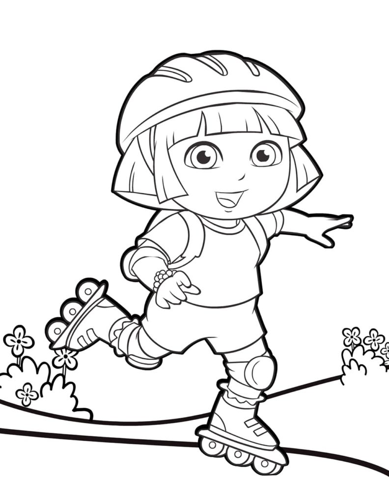 Coloriage Dora l'Exploratrice