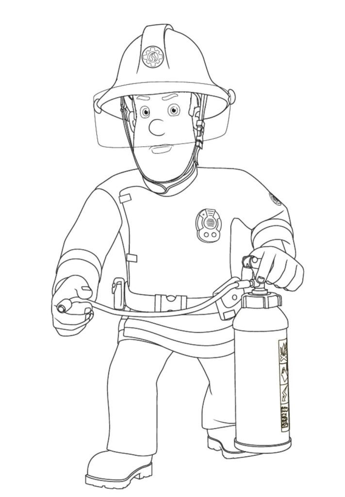 Coloring Pages Fireman Sam