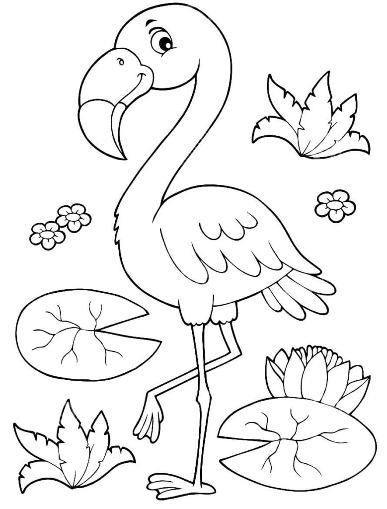 Ausmalbilder Flamingo
