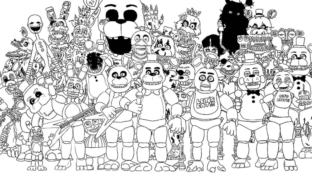 Desenhos de Five Nights at Freddy's para colorir