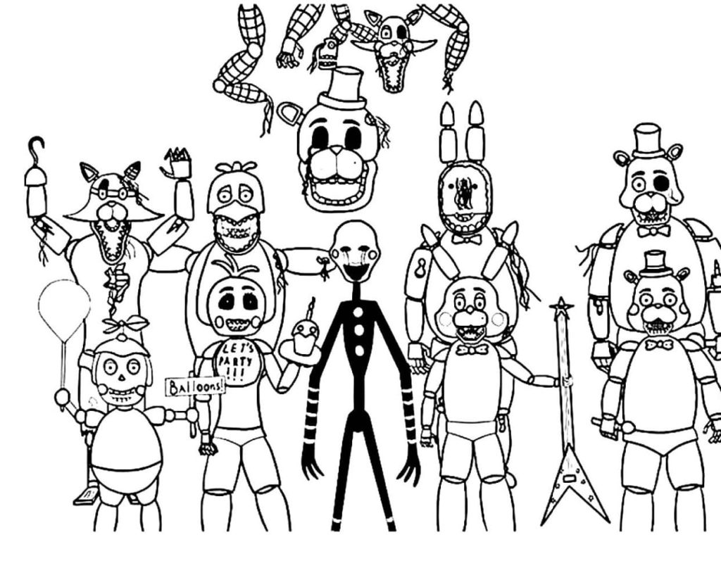 Disegni di Five Nights at Freddy's da colorare