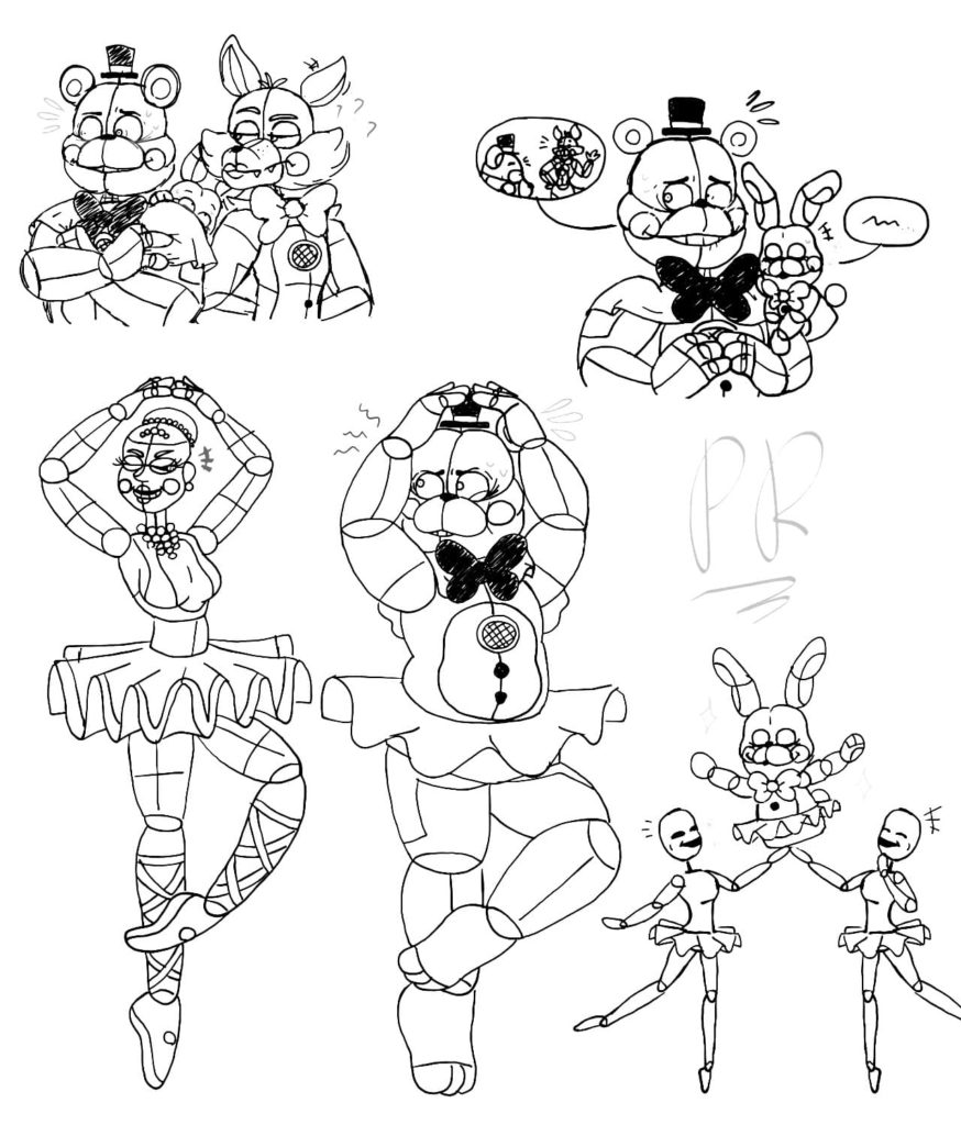 Desenhos de Five Nights at Freddy's para colorir