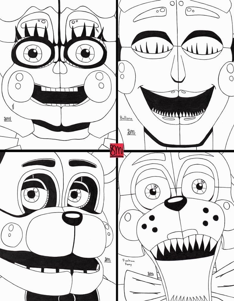 Desenhos de Five Nights at Freddy's para colorir