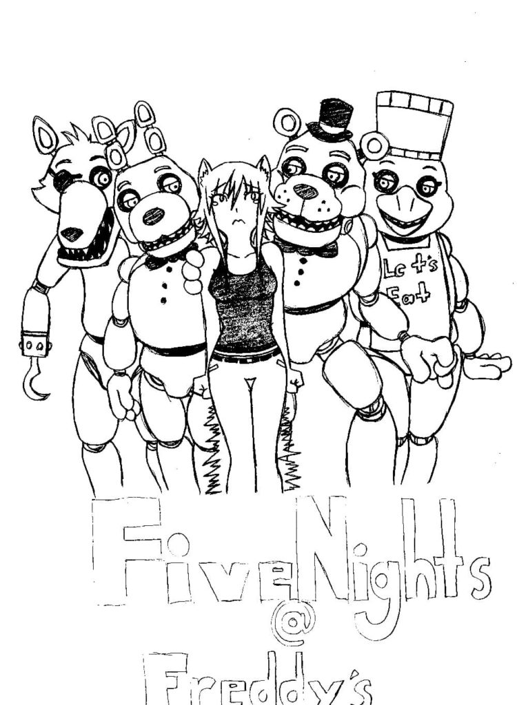 Ausmalbilder Five Nights at Freddy's
