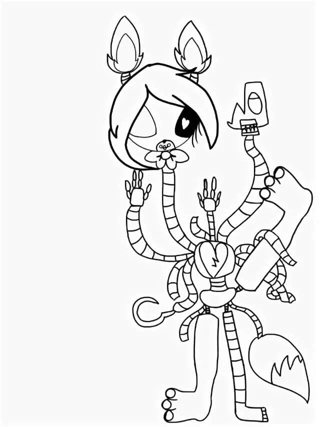 Toy Freddy - Five Nights at Freddy's 2 (desenho)  Fnaf coloring pages,  Monster coloring pages, Coloring books