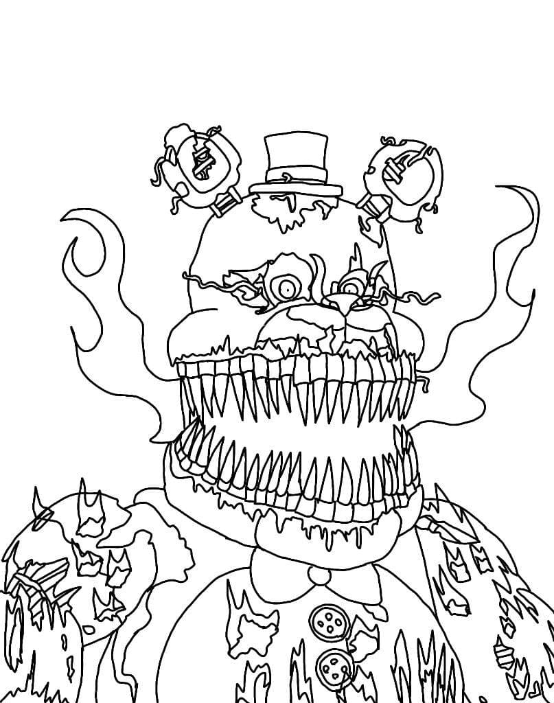 Desenhos de Five Nights at Freddy's para colorir