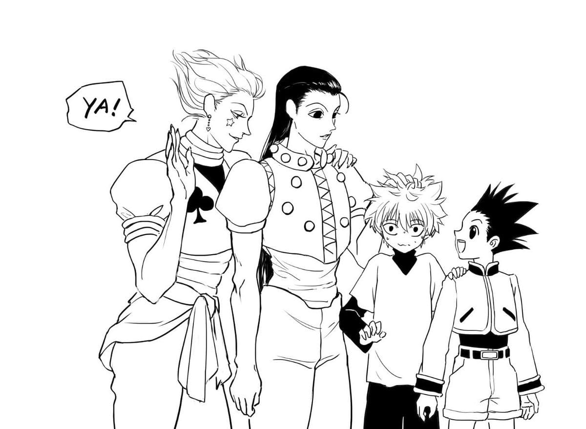 Hunter x Hunter Coloring Pages Printable for Free Download