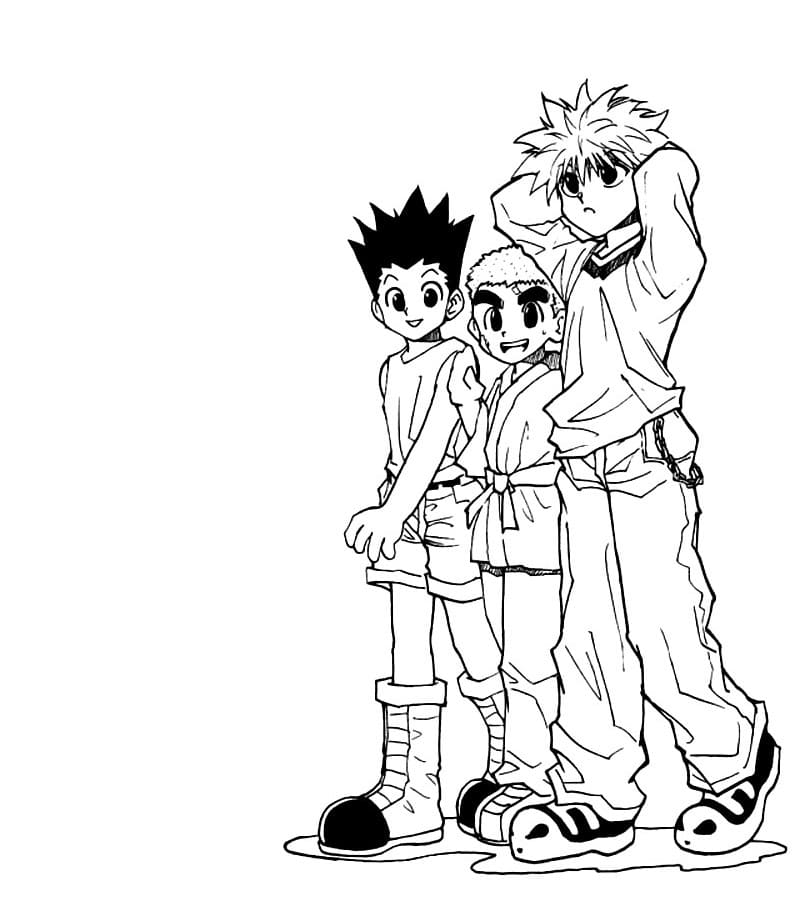 Hunter x Hunter Coloring Pages Printable for Free Download